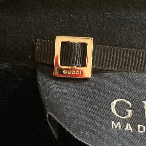 Gucci Tom Ford Fall Winter 2003 Black Suede Shearling Jacket Coat Y2K Vintage - Picture 12 of 16